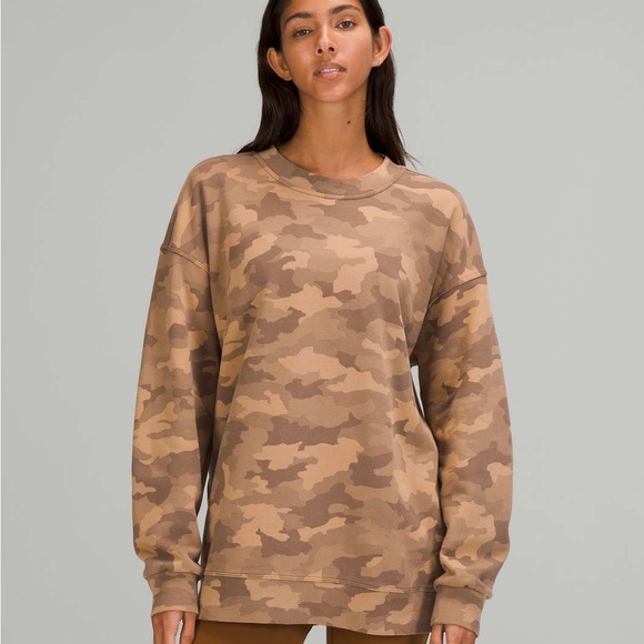 lululemon athletica Sweaters - Lululemon Perfectly Oversized Crew
Heritage 365 Camo Beige Multi